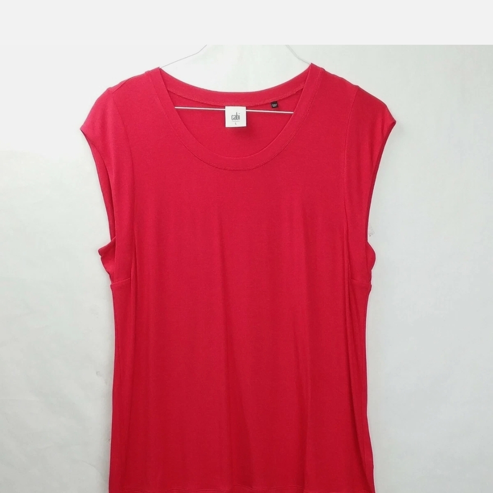 CAbi Red Fitted Muscle Tee